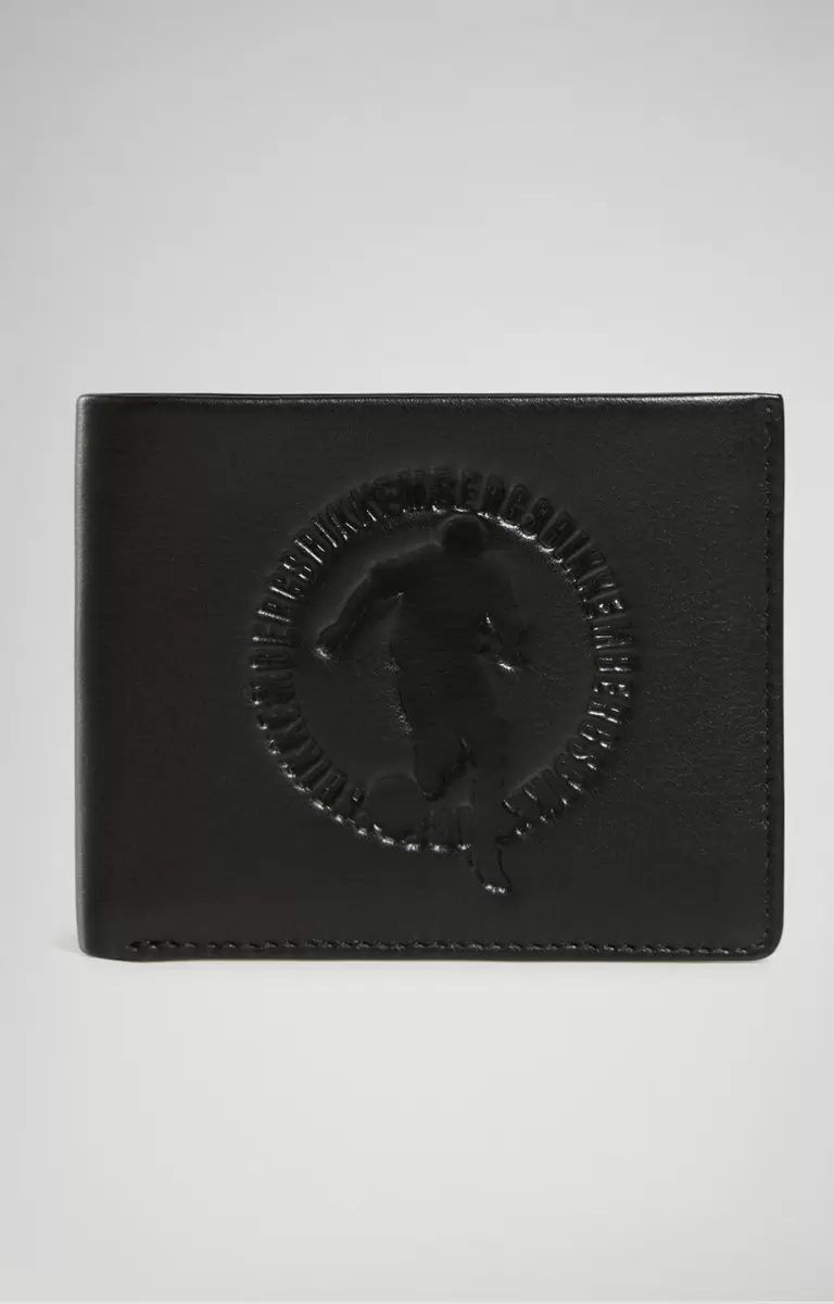 Black Bikkembergs Carteras Men's Wallet With Embossed Logo Hombre