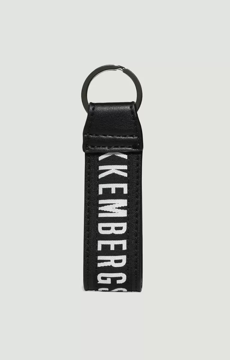 Bikkembergs Navy Men's Eco Leather Keyholder Hombre Keychains - 1