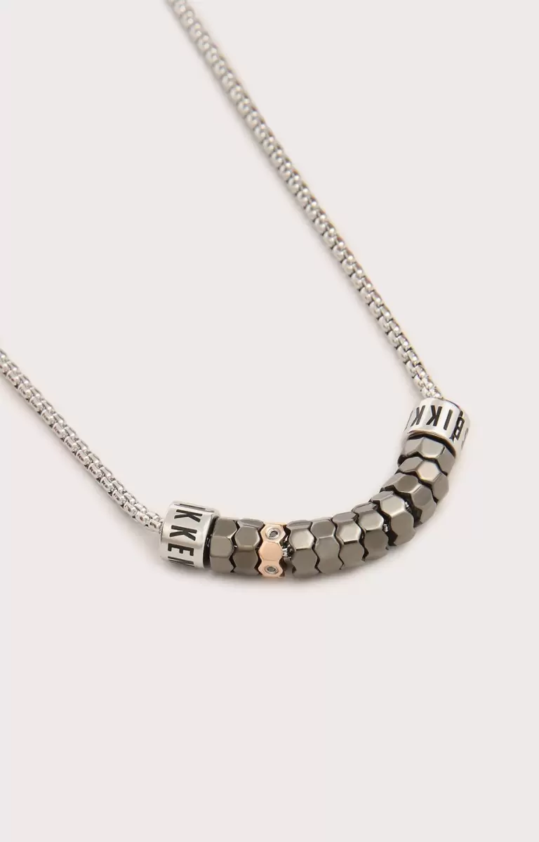 Hombre Bikkembergs Steel Necklace With Diamonds Joyería 360 - 1