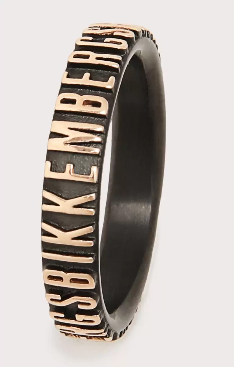 280 Hombre Bikkembergs Unisex Ring With Embossed Lettering Joyería - 1