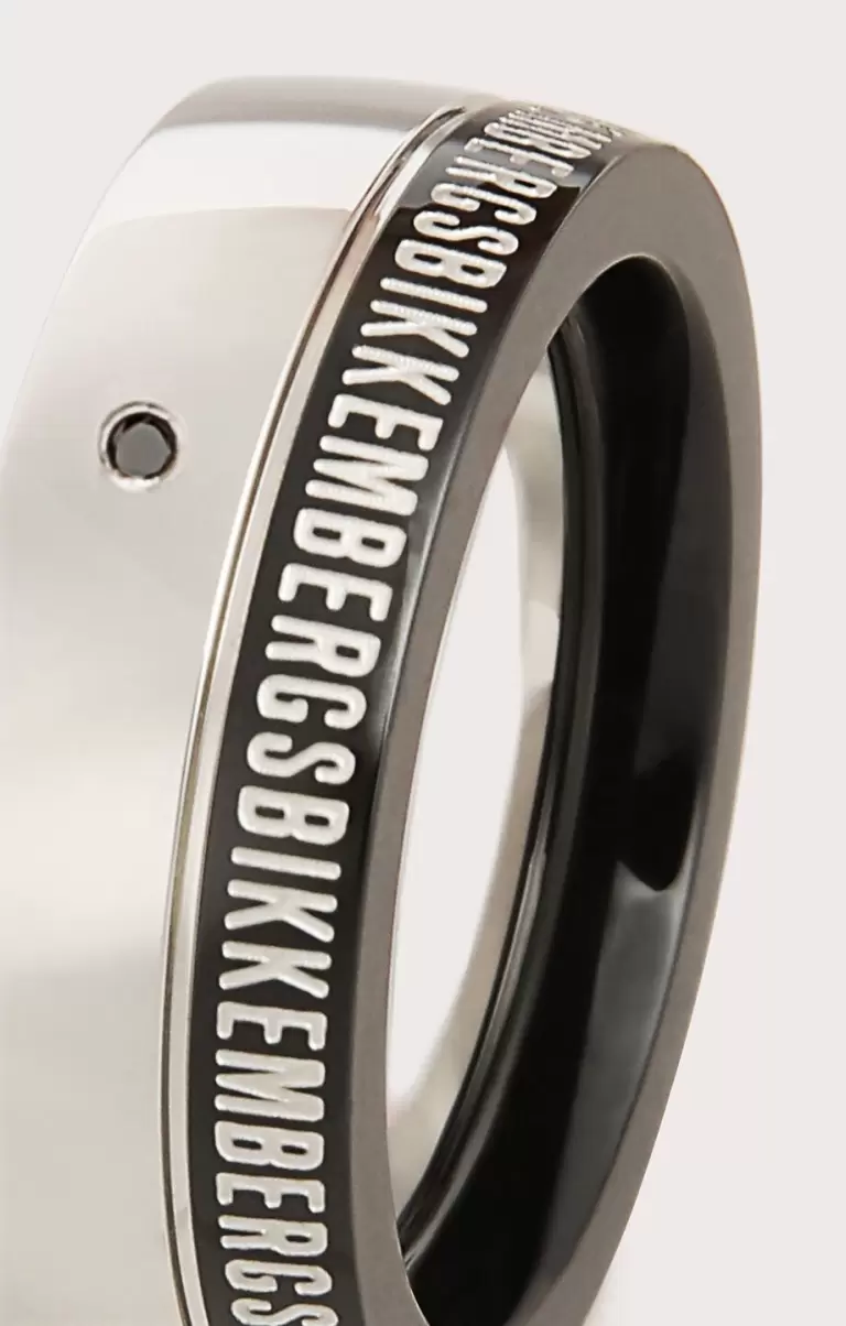 Bikkembergs Men's Ring With Diamond Hombre 086 Joyería - 1
