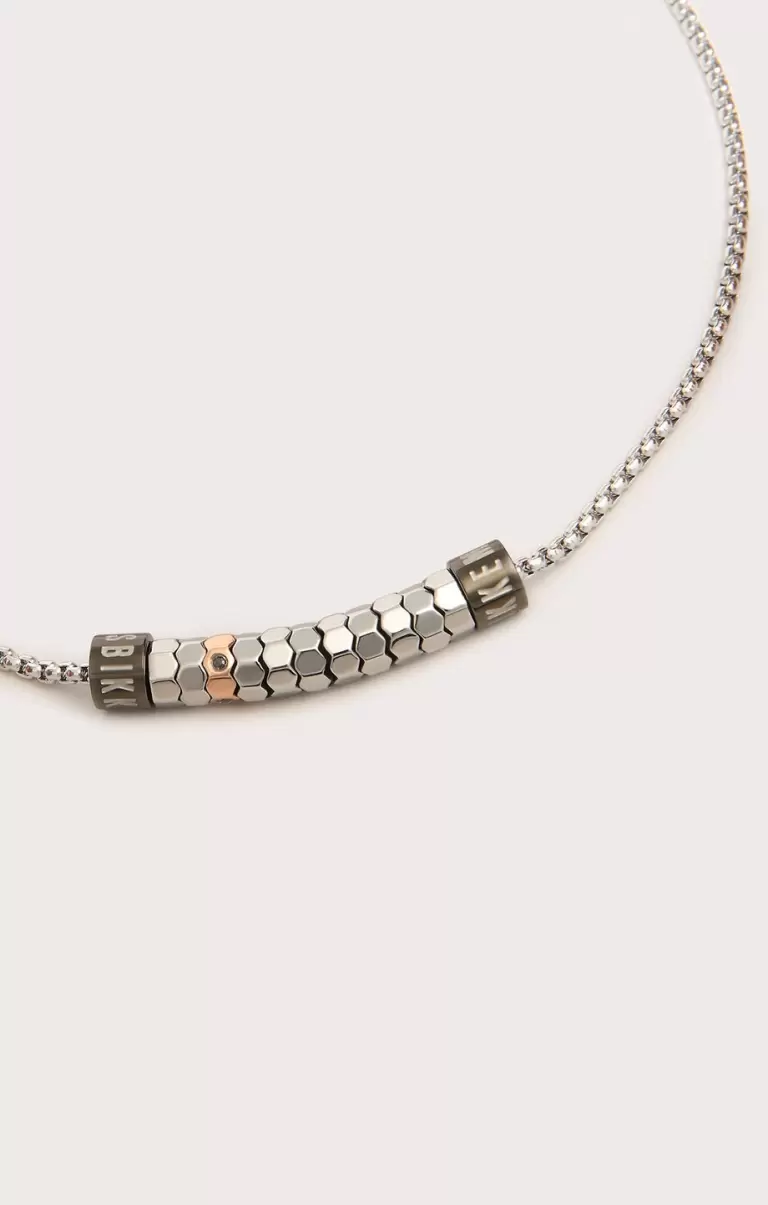 Bikkembergs Steel Necklace With Diamonds Hombre 370 Joyería - 1