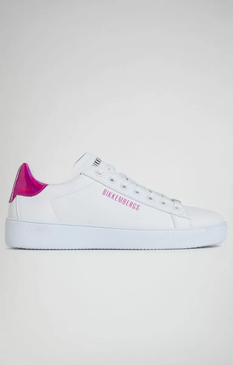 White/Fuxia Recoba Women's Sneakers Mujer Zapatillas Bikkembergs - 1