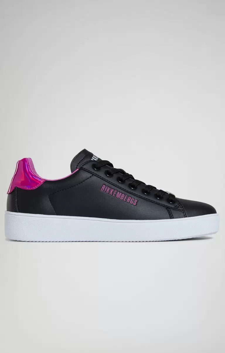 Recoba Women's Sneakers Bikkembergs Black/Fuxia Mujer Zapatillas - 1