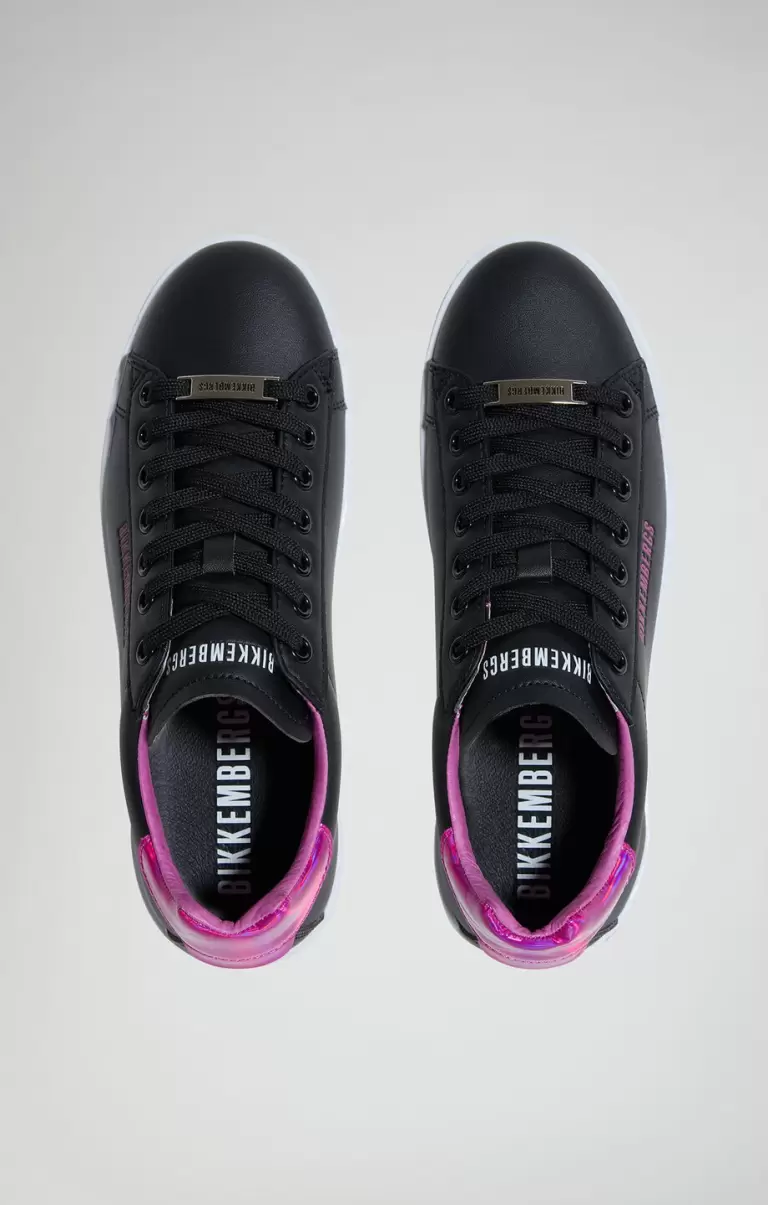 Recoba Women's Sneakers Bikkembergs Black/Fuxia Mujer Zapatillas - 3