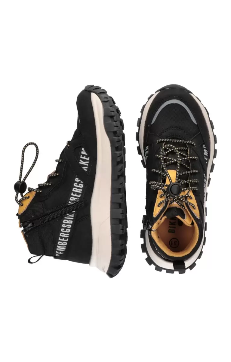 Junior Shoes (8-16) Black Bikkembergs Niños High-Top Boy's Sneakers - Gregory - 2