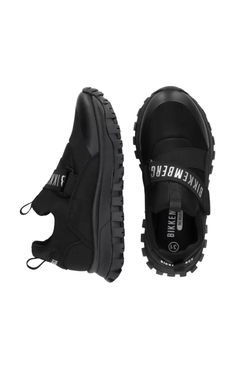 Black Bikkembergs Niños Slip-On Boy's Sneakers - Gregory Junior Shoes (8-16) - 2