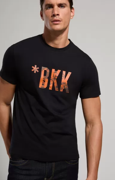 Camisetas Black Bikkembergs Hombre Men's Print T-Shirt