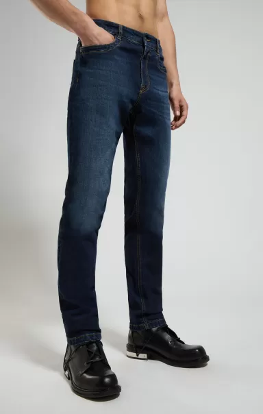 Jeans Men's Slim Fit Jeans Hombre Blue Denim Bikkembergs