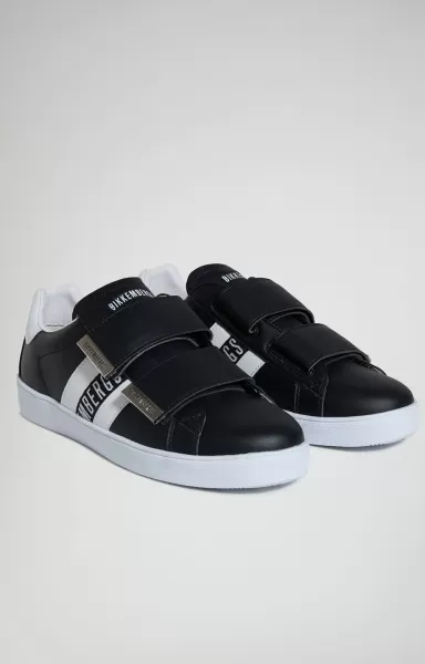 Bikkembergs Black/White Hombre Recoba M Men's Sneakers With Strap Zapatillas