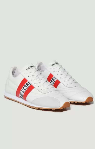 Zapatillas Men's Sneakers Soccer Hombre White/Red Bikkembergs