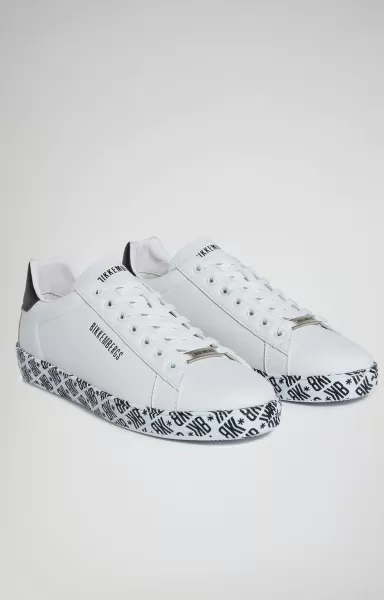 Hombre Recoba M Men's Sneakers With Printed Sole Zapatillas Bikkembergs White/Black