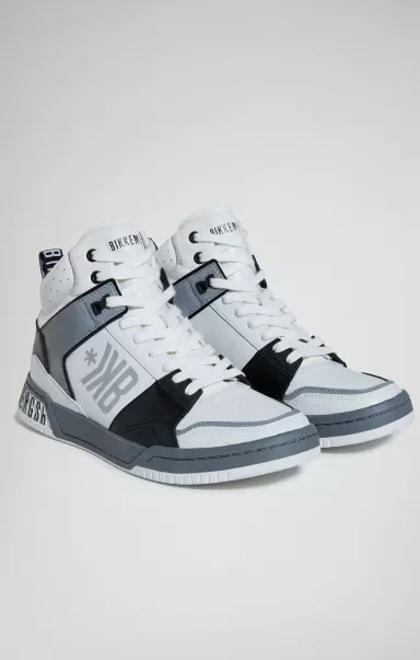 White/Silver/Black Hombre Shaq M Holographic Men's Sneakers Zapatillas Bikkembergs