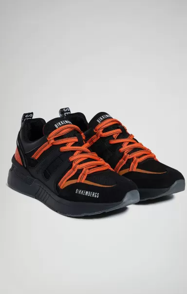 Bikkembergs Hombre Dunga M Men's Sneakers Zapatillas Black/Orange