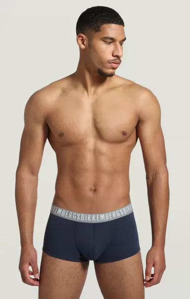 Hombre Navy Boxers 2-Pack Men's Boxers In Stretch Cotton Bikkembergs