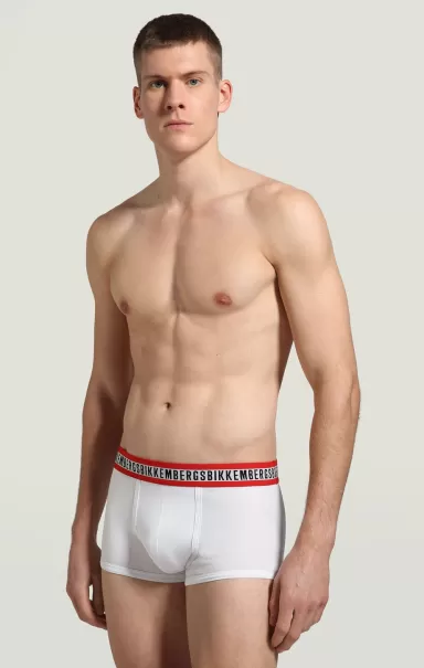 Hombre White Bikkembergs Boxers 2-Pack Men's Boxers With Tape