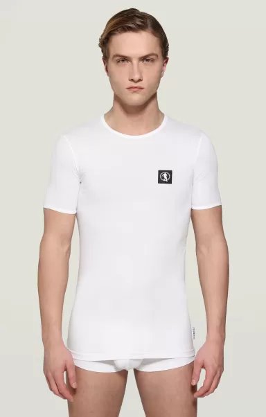 Hombre White Camisetas Bikkembergs Men's Pupino Undershirt