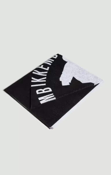 Bikkembergs Hombre Beach Towel - Player Print Toallas De Playa Black