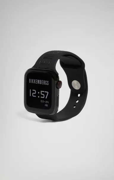 Black Smartwatch Wireless Charging Hombre Bikkembergs Relojes
