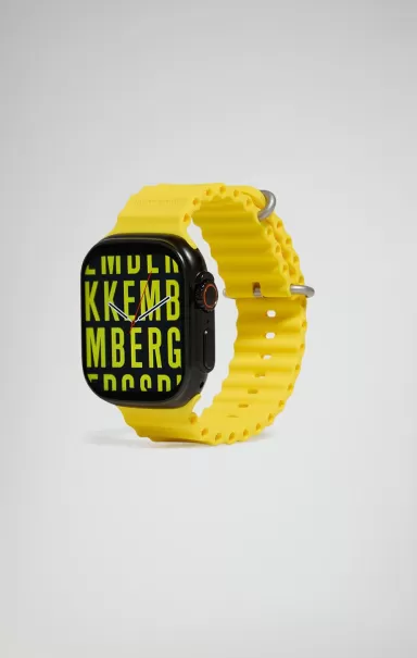 Hombre Smartwatch With 180 Sports Functions Black/Yellow Relojes Bikkembergs