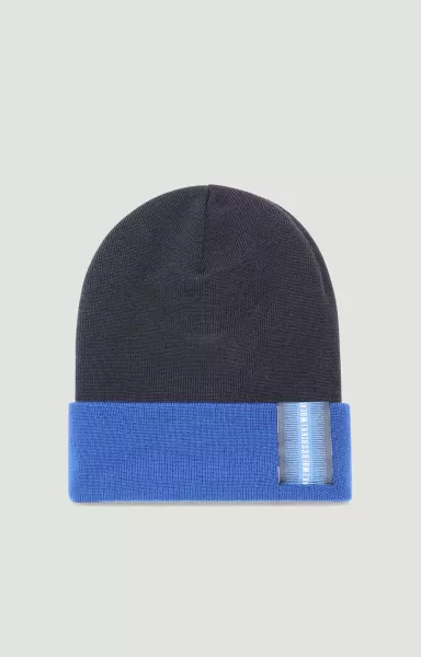 Sombreros Men's Hat With Color-Blocks Hombre Bikkembergs Navy/Bluette