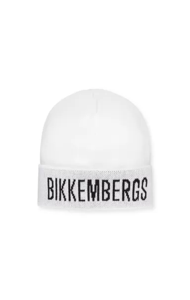 Hombre Sombreros White Bikkembergs Hat Logo