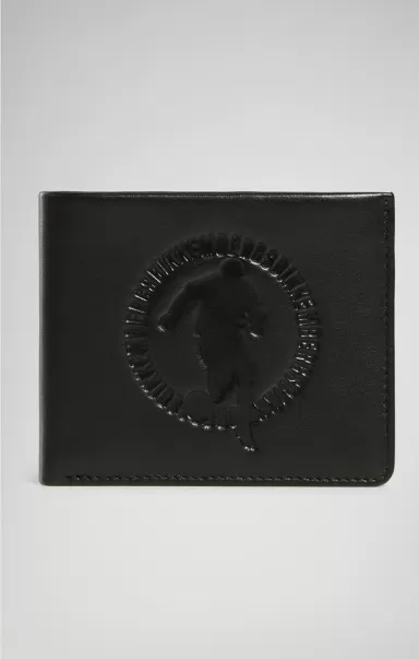 Men's Wallet With Embossed Logo Carteras Black Hombre Bikkembergs