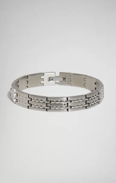 Joyería Input Men's Bracelet With Diamonds Hombre White Bikkembergs