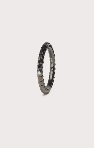 300 Bikkembergs Multifaceted Ring With Diamond Joyería Hombre