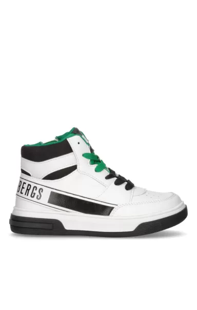 Bikkembergs White Niños Junior Shoes (8-16) High-Top Boy's Sneakers - Joseph