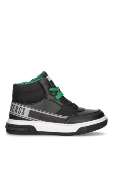 Junior Shoes (8-16) High-Top Boy's Sneakers - Joseph Black Niños Bikkembergs