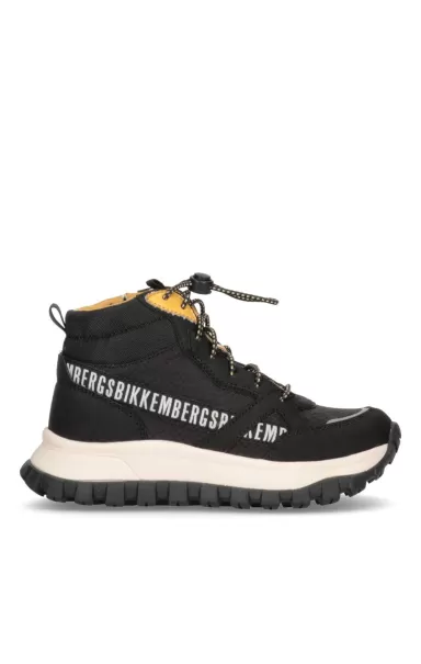 Junior Shoes (8-16) Black Bikkembergs Niños High-Top Boy's Sneakers - Gregory